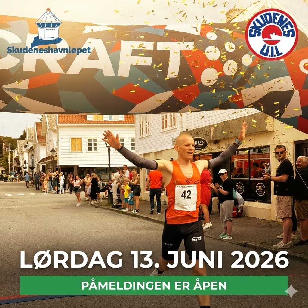Lørdag 13. juni 2026 — Påmeldingen er åpen